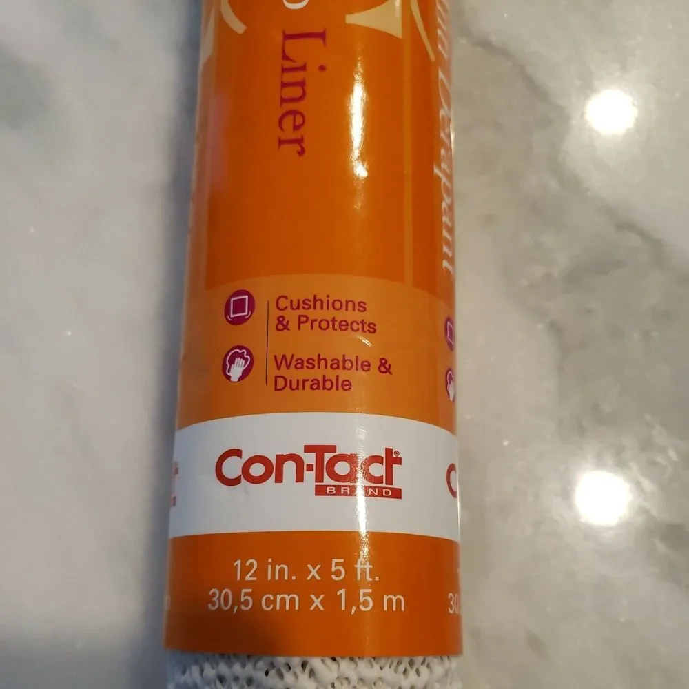 Con-Tact 12 In. x 5 Ft.‎ White Beaded Grip Non-Adhesive Shelf Liner 05F-C6B52-01